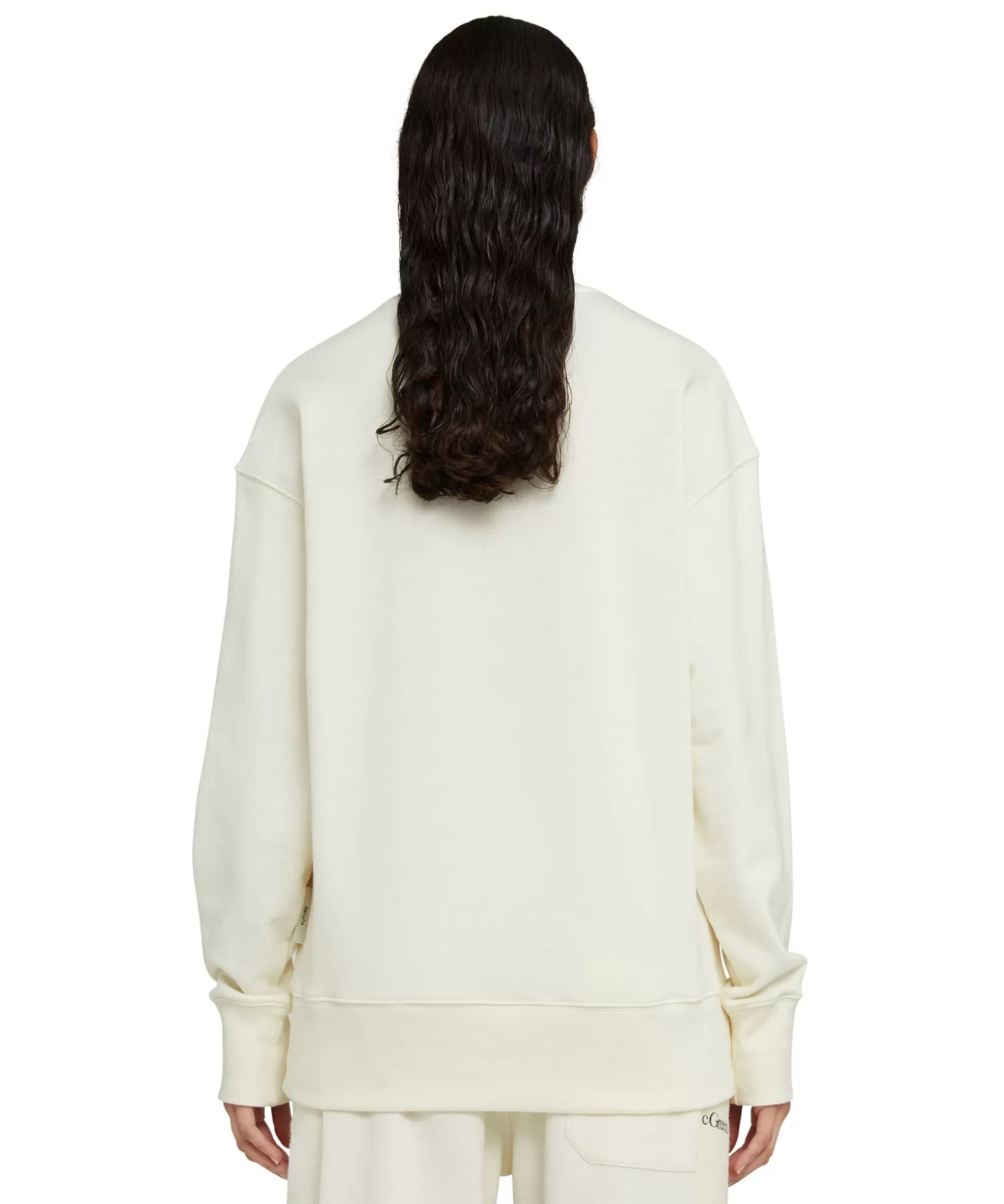 Donna MSGM Felpa Girocollo In Cotone Organico Della Capsule Fantastic Green