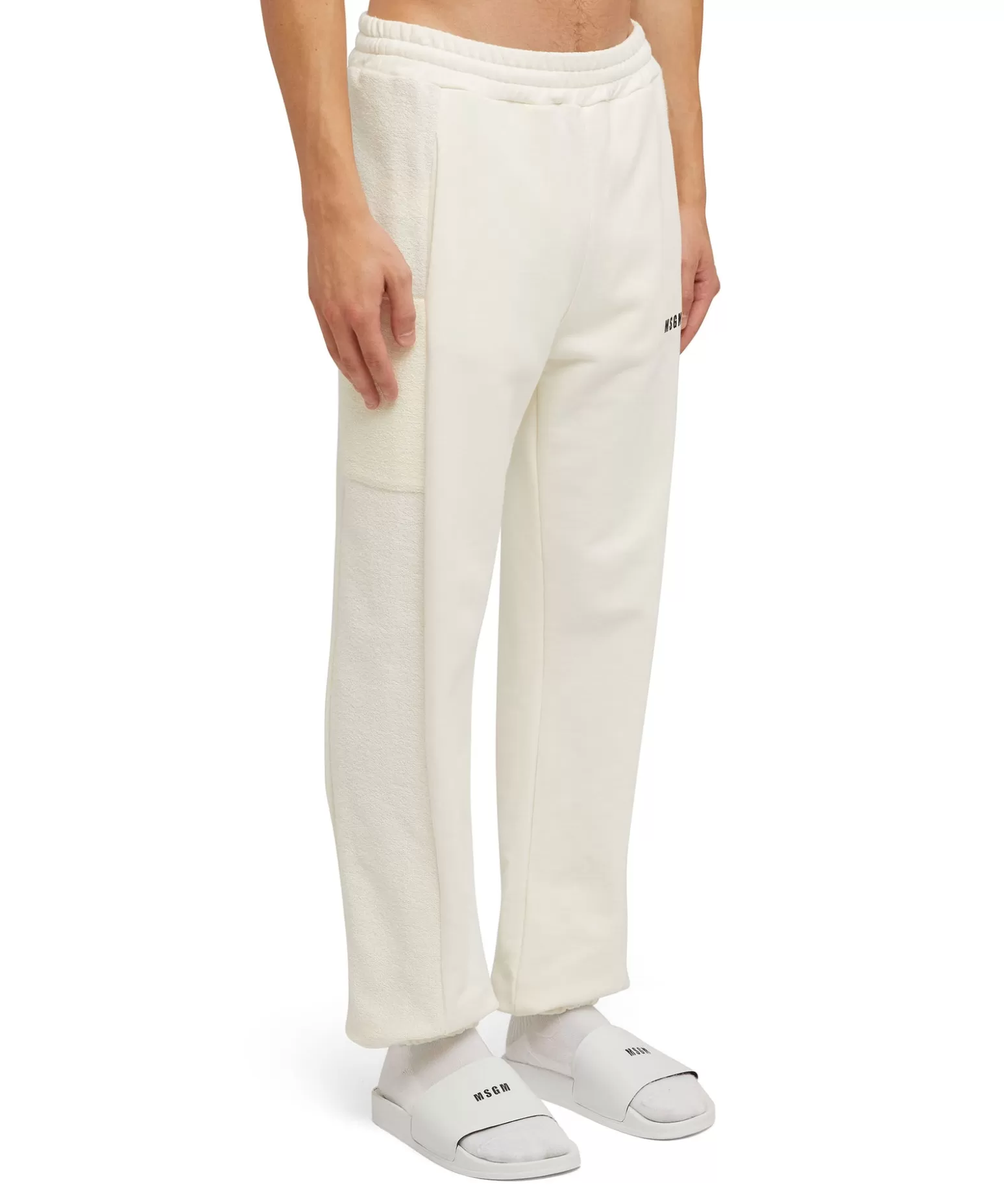 Uomo MSGM Joggers In Cotone Organico Certificato Della Capsule Fantastic Green