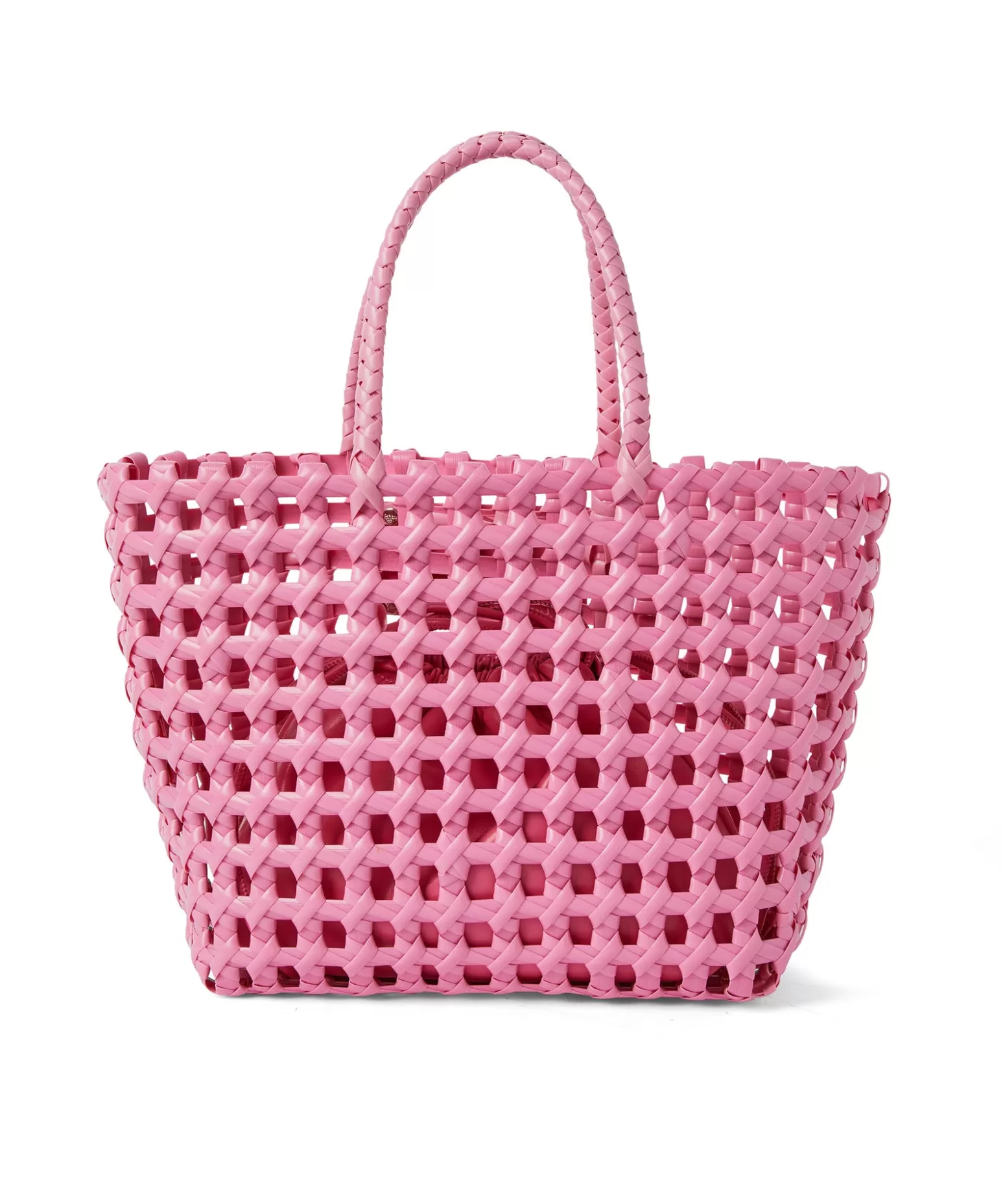 Donna MSGM Mini Basket Net Bag Con Mini Pouch Corredata In Ecopelle