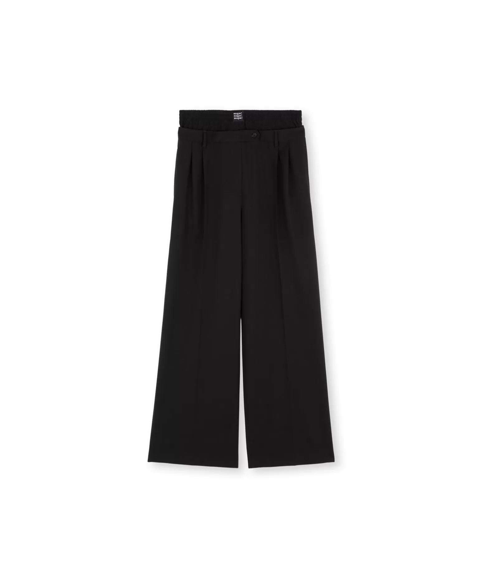 Donna MSGM Pantaloni Sartoriale Con Boxer Incorporato In Lana Vergine
