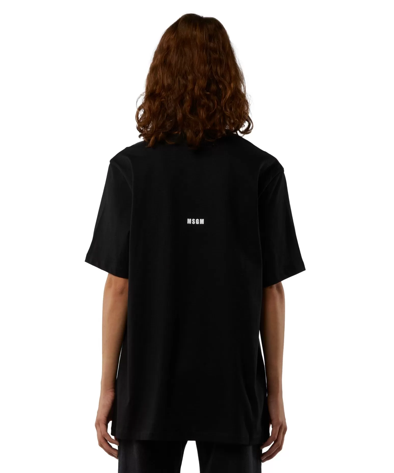 Donna MSGM T-Shirt Girocollo Con Quote "Pensavo Fosse Amore Invece Era Milano"