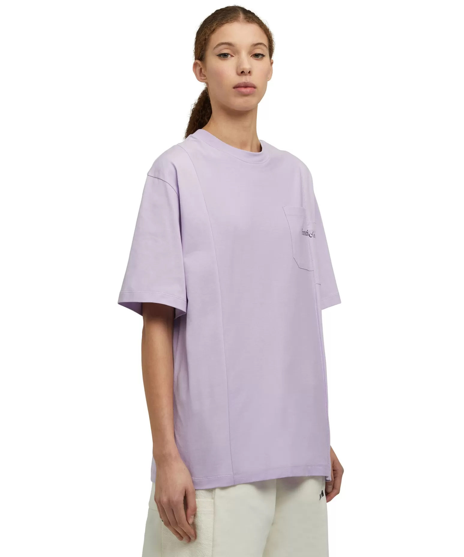 Uomo MSGM T-Shirt Girocollo In Cotone Organico Della Capsule Fantastic Green
