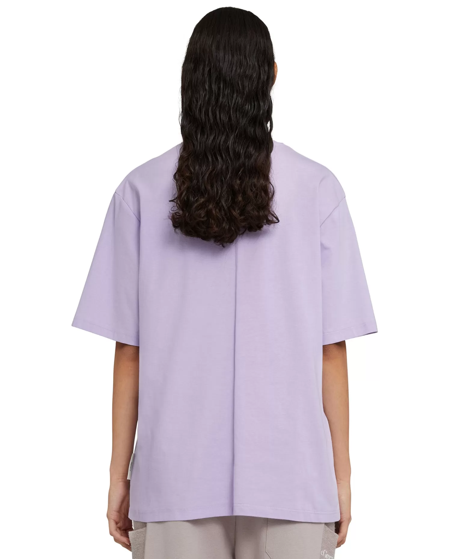Donna MSGM T-Shirt Girocollo In Cotone Organico Della Capsule Fantastic Green